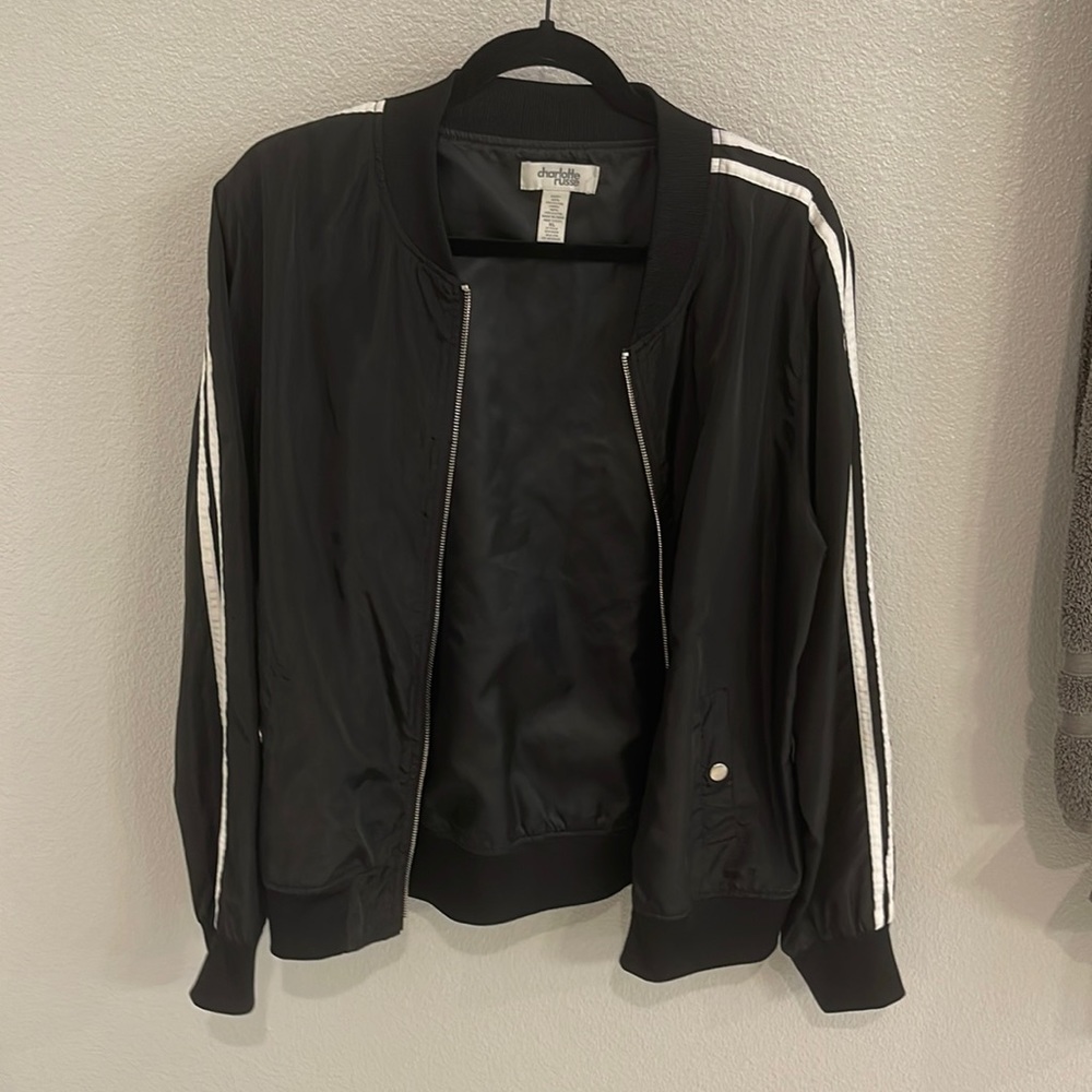 Black bomber jacket